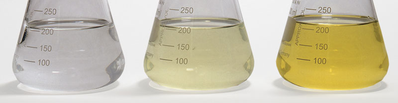 Comparison of clear diesel
