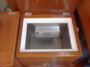 Diesel tank under fridge