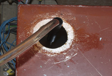 Opening after removal