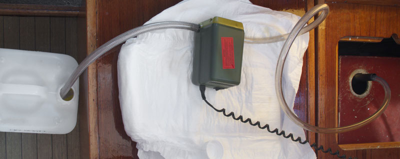 Equipment during suction